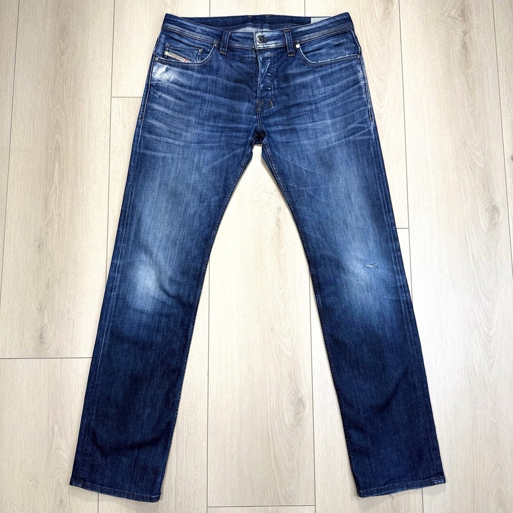 VTG 2000'S Y2K Diesel Safado 33x33.5 Button Fly Stretch Jeans Mens Slim Straight